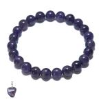 Amethyst Beaded Bracelet for Stress Relief
