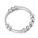 Sterling Silver Fidget Anxiety Ring for Women