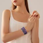 Amethyst and Agate Bracelet Set for Stress Relief