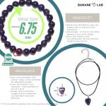 Amethyst Beaded Bracelet for Stress Relief