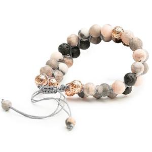 Lava Beaded Bracelet for Stress Relief and Calm