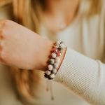 Lava Beaded Bracelet for Stress Relief and Calm