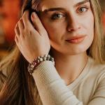 Lava Beaded Bracelet for Stress Relief and Calm