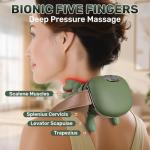 TREEFIA Wireless Heated Neck and Back Massager