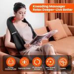 Cordless Neck Massager with Heat for Pain Relief