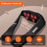 Cordless Neck Massager with Heat for Pain Relief