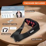 Cordless Neck Massager with Heat for Pain Relief