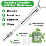 Breathing Necklace for Smoking Cessation and Stress Relief