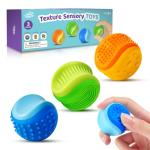 3-Pack Fidget Sensory Ball Set for Stress Relief