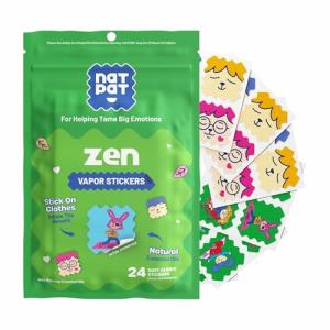 Zen Mood Calming Stickers for Relaxation - 24 Pack