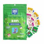 Zen Mood Calming Stickers for Relaxation - 24 Pack