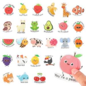 50 Pcs Anxiety Relief Cute Sensory Stickers