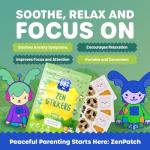 Zen Mood Calming Stickers for Relaxation - 24 Pack