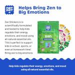 Zen Mood Calming Stickers for Relaxation - 24 Pack