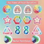 60 Calming Anxiety Sensory Fidget Stickers