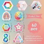 60 Calming Anxiety Sensory Fidget Stickers
