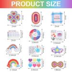 JOFONY 24PCS Fidget Sensory Stickers for Stress Relief