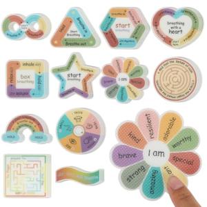 48 Pcs Calming Fidget Stickers for Stress Relief
