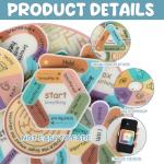 48 Pcs Calming Fidget Stickers for Stress Relief