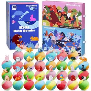 30 Fun Bath Bombs with Surprise Animal Toys