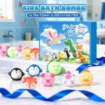 Aofmee Kids Bath Bombs Set - 12 Fun Shapes