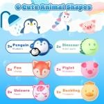 Aofmee Kids Bath Bombs Set - 12 Fun Shapes