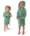 Soft Bamboo Hooded Kids Bathrobe - Green