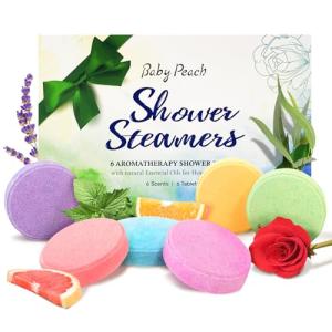 Aromatherapy Shower Steamers Gift Set, 6 Pack