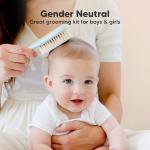 Gentle Wooden Baby Hair Brush with Soft Bristles
