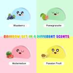 Rainbow Kids Bath Balls Gift Set, 4-Piece Fizzers