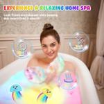 Rainbow Kids Bath Balls Gift Set, 4-Piece Fizzers