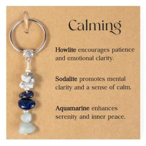 Calming Crystal Keychain for Stress Relief