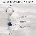 Calming Crystal Keychain for Stress Relief