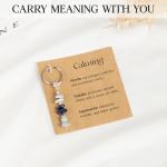 Calming Crystal Keychain for Stress Relief