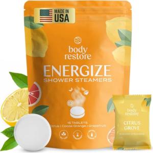 Citrus Shower Steamers - 15 Count Relaxation Boost