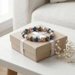 Calming Rose Quartz Healing Bracelet for Anxiety Relief