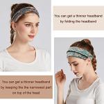 6 Pack Wide Boho Headbands for Yoga