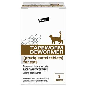 Elanco Tapeworm Dewormer for Cats, 3 Tablets