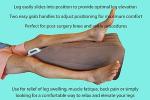 Skwoosh Inflatable Leg Elevation Pillow for Recovery