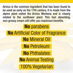 Soothing Arnica Cream for Muscle Relief, 8 oz