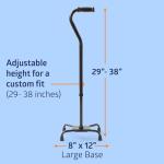 Lightweight Aluminum Quad Cane for Knee Recovery