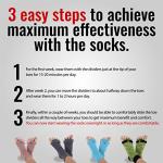 Happy Feet Alignment Socks with Toe Separators - Charcoal