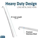 Extra Long Metal Shoe Horn for Easy Mobility