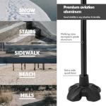 KINGGEAR F1 Self Standing Walking Cane for Seniors