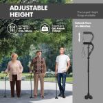 KINGGEAR F1 Self Standing Walking Cane for Seniors