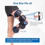 Adjustable Hinged Knee Brace for Post-Surgery Recovery