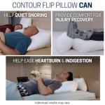 Contour Flip Pillow - 10-in-1 Support for Comfort
