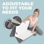 Adjustable Memory Foam Bed Wedge Pillow Set