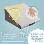 Adjustable Memory Foam Bed Wedge Pillow Set