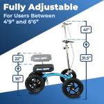 KneeRover Quad All Terrain Knee Scooter for Recovery